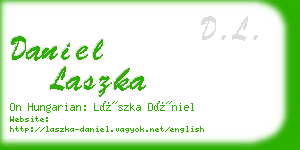 daniel laszka business card